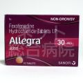 アレグラ30mgの箱正面サムネイル画像