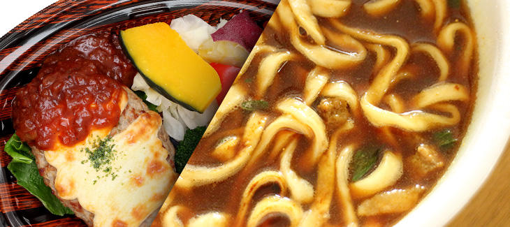 カップラーメンとコンビニ弁当